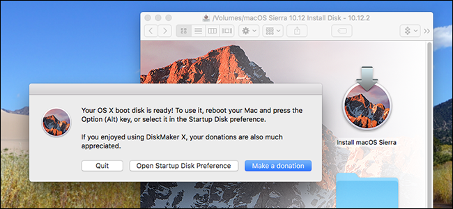 Create a bootable usb drive mac os x sierra